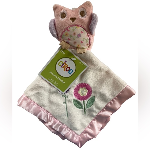 Pink owl security sales blanket